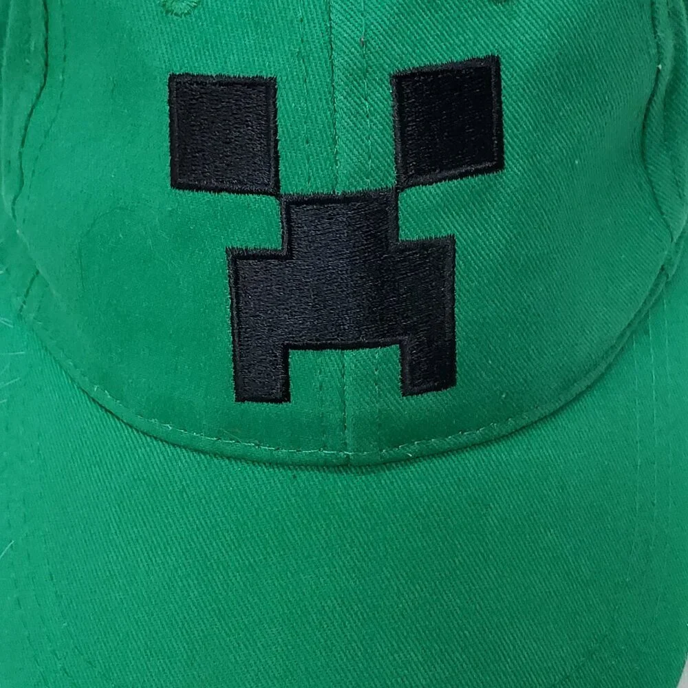 Jinx Minecraft Creeper Baseball Snapback Youth Hat